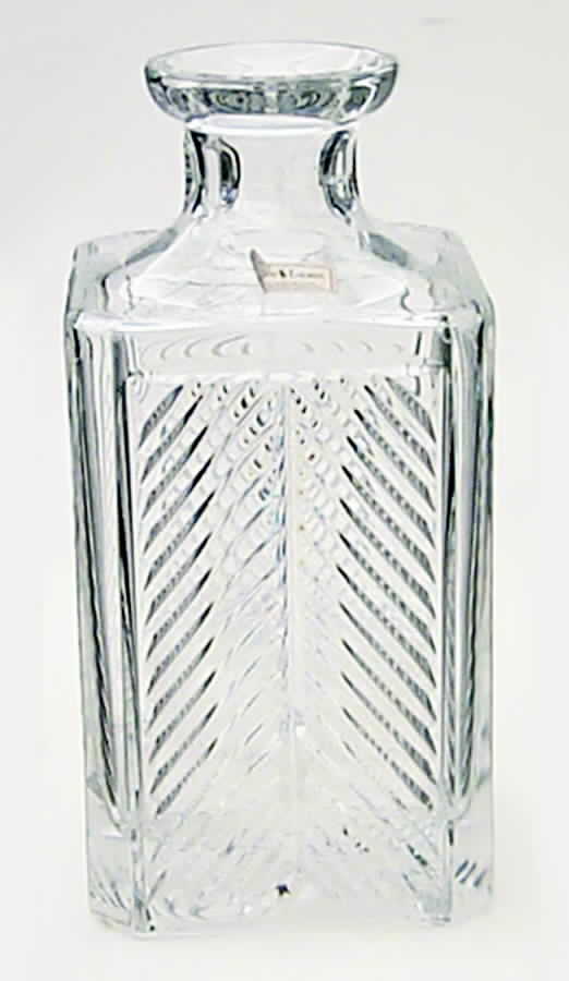 Herringbone Square Decanter No Stopper by Ralph Lauren Crystal-1