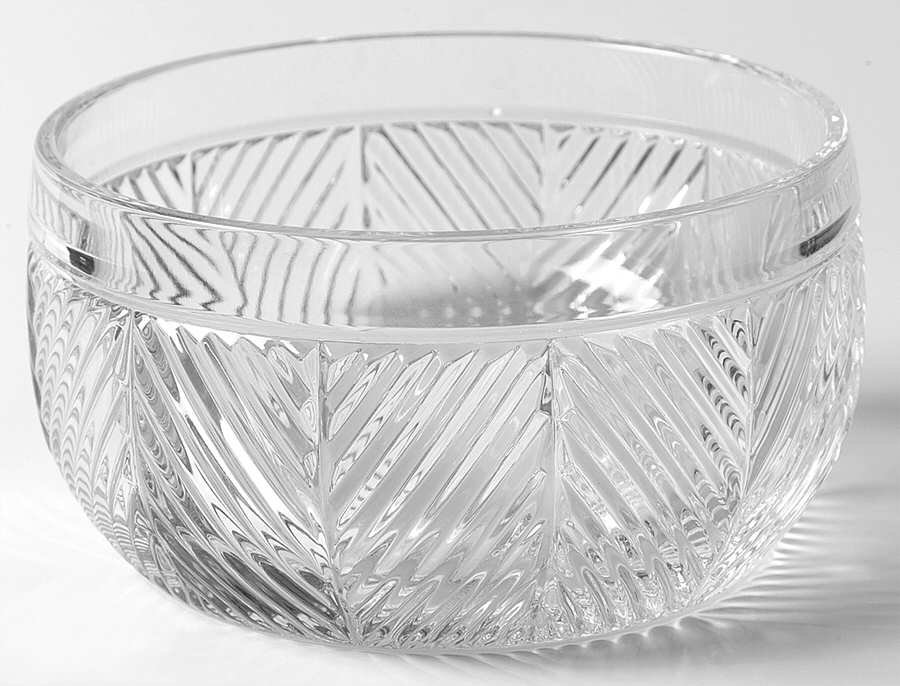 Herringbone 6" Round Bowl by Ralph Lauren Crystal-1