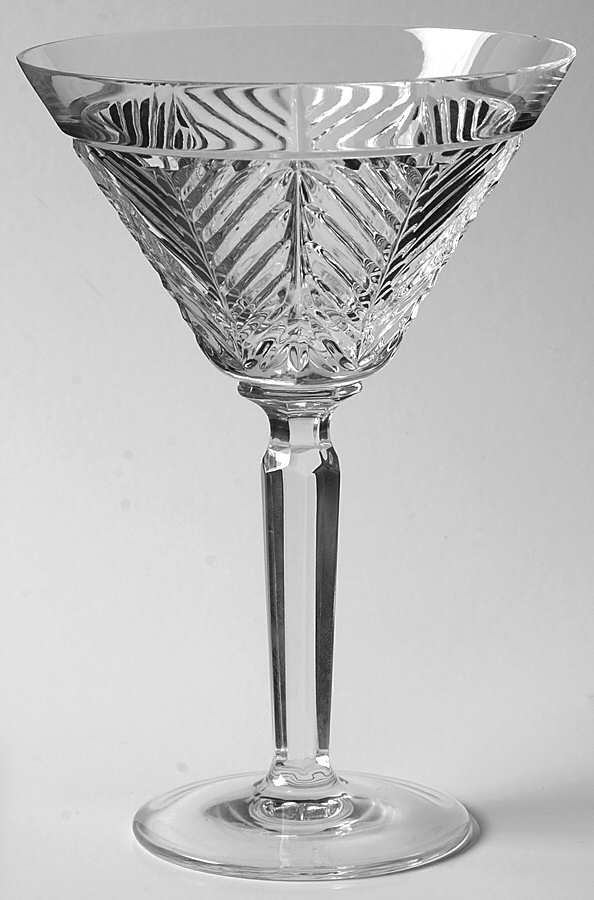 Herringbone Martini Glass by Ralph Lauren Crystal-1