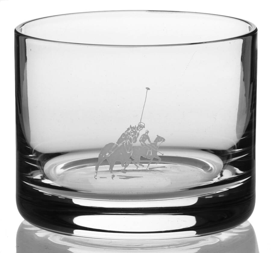Polo Scene (No Safety Lip) Votive Candleholder by Ralph Lauren Crystal-1