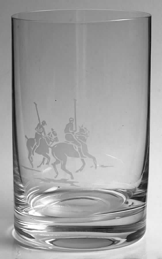 Polo Scene (No Safety Lip) 14 Oz Flat Tumbler by Ralph Lauren Crystal-1