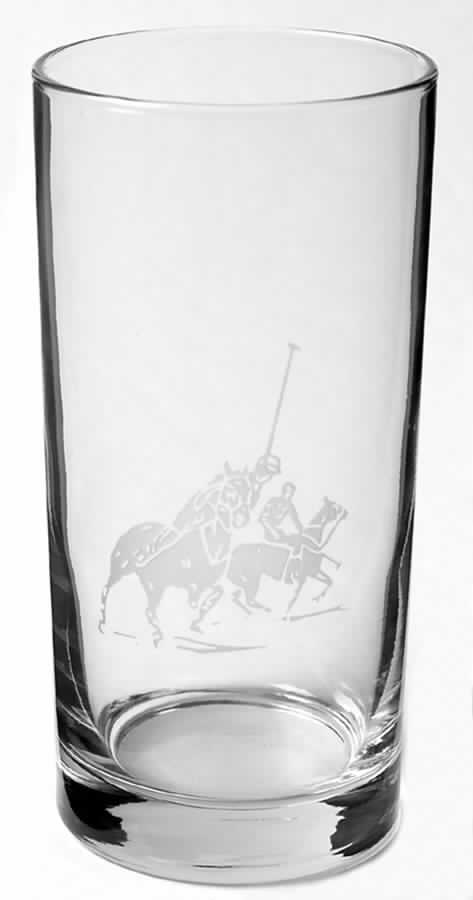 Polo Scene (No Safety Lip) Highball Glass by Ralph Lauren Crystal-1