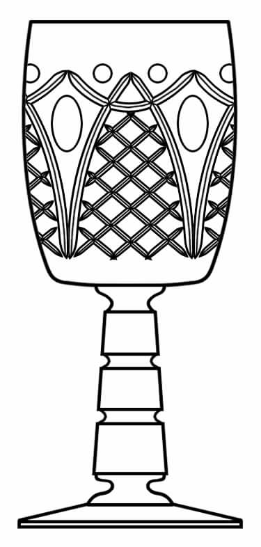 1001-2 Water Goblet by Rock Sharpe-1