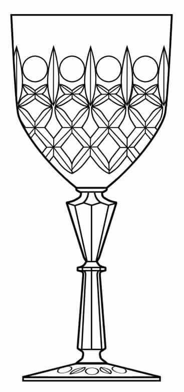1010-1 Water Goblet by Rock Sharpe-1