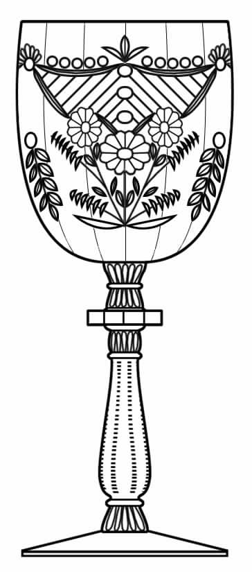 1015-3 Water Goblet by Rock Sharpe-1