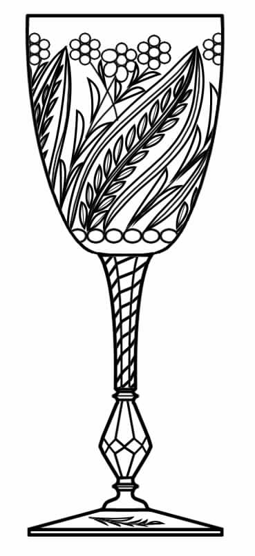 1017-2 Water Goblet by Rock Sharpe-1
