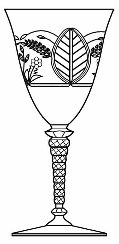 1021-1 Water Goblet by Rock Sharpe-1