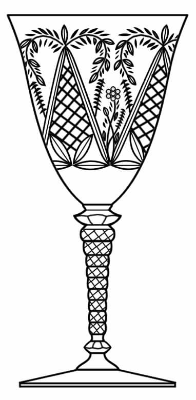 1021-2 Water Goblet by Rock Sharpe-1