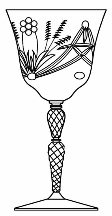 1023-2 Water Goblet by Rock Sharpe-1