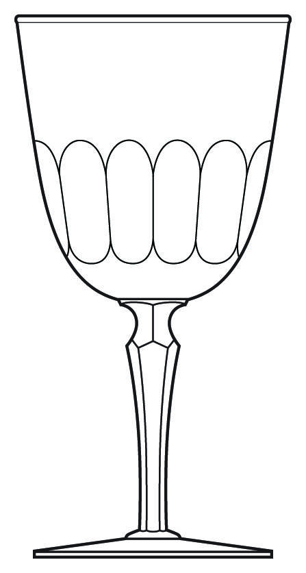 Finger Flute Water Goblet by Libbey Glass Company-1