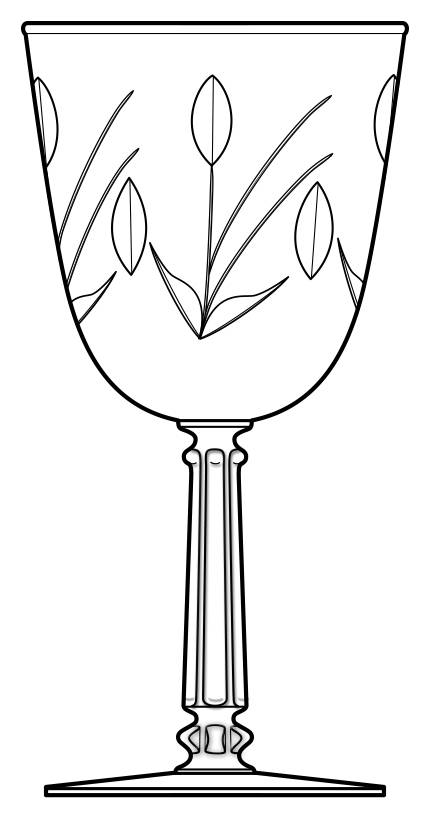 3002-2 Water Goblet by Libbey Glass Company-1