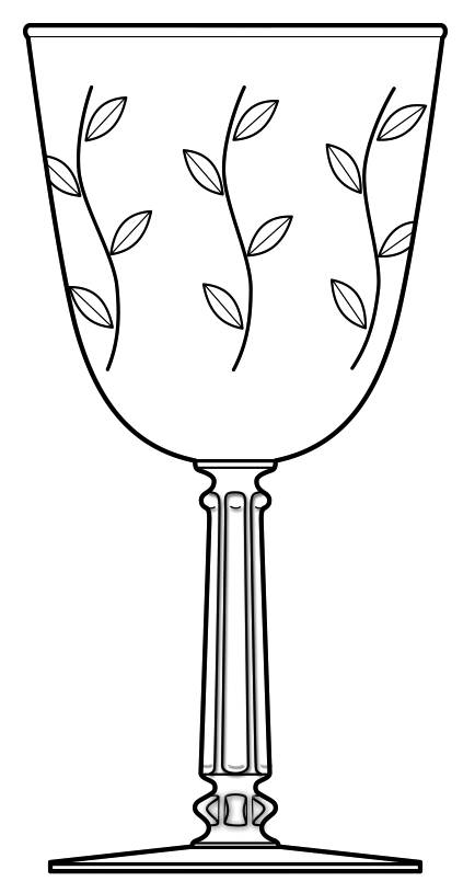 3002-3 Water Goblet by Libbey Glass Company-1