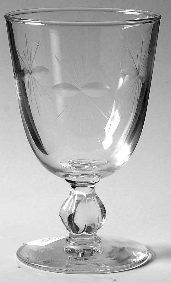 Starglow Water Goblet by Libbey Glass Company-1