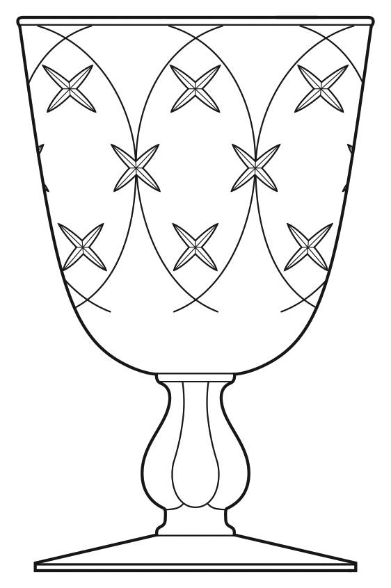 Caprice Water Goblet by Libbey Glass Company-1