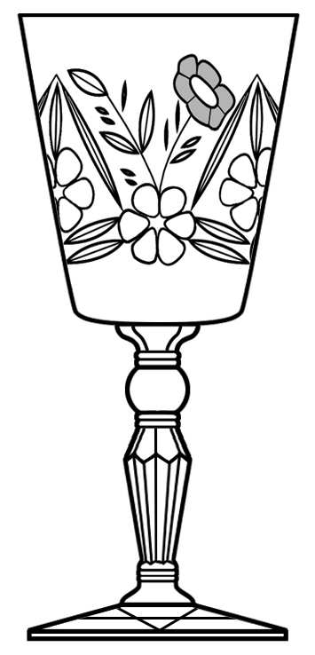 3006-4 Water Goblet by Rock Sharpe-1