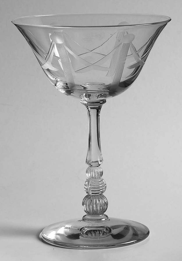 Antoinette Champagne/Tall Sherbet by Libbey Glass Company-1