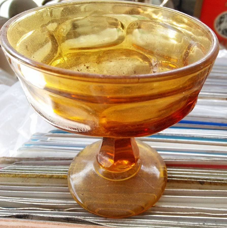 Ashburton Amber Champagne/Tall Sherbet by Libbey Glass Company-1
