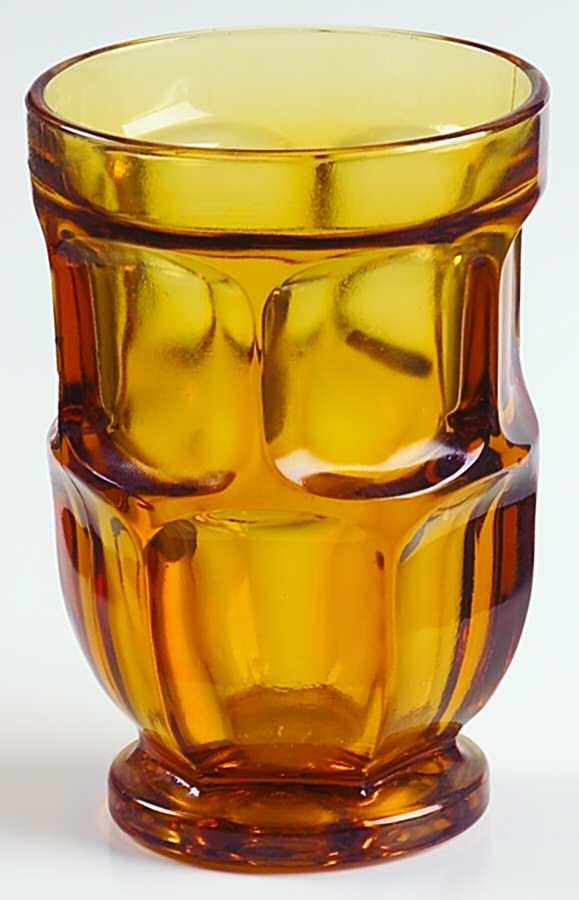 Ashburton Amber Flat Tumbler by Libbey Glass Company-1