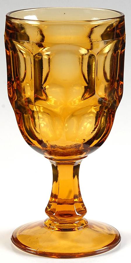 Ashburton Amber Water Goblet by Libbey Glass Company-1