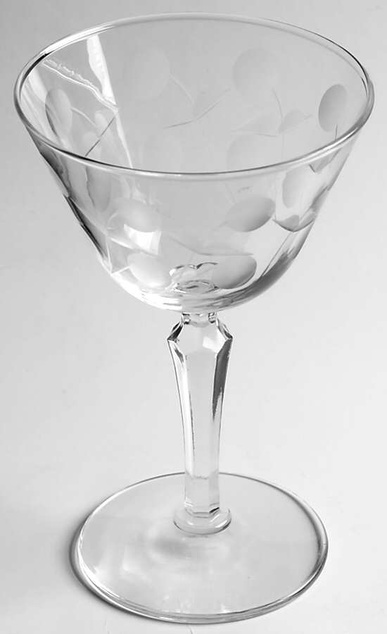 Carlton (Dots) Champagne/Tall Sherbet by Libbey Glass Company-1