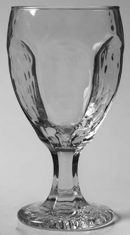 Chivalry Clear Water Goblet by Libbey Glass Company-1
