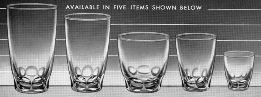 Coin Cut Highball Glass by Libbey Glass Company-1