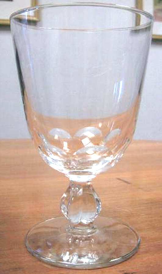 Coin Cut Water Goblet by Libbey Glass Company-1