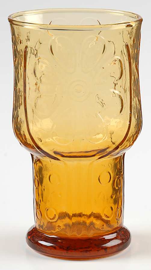 Country Garden Amber Cooler by Libbey Glass Company-1