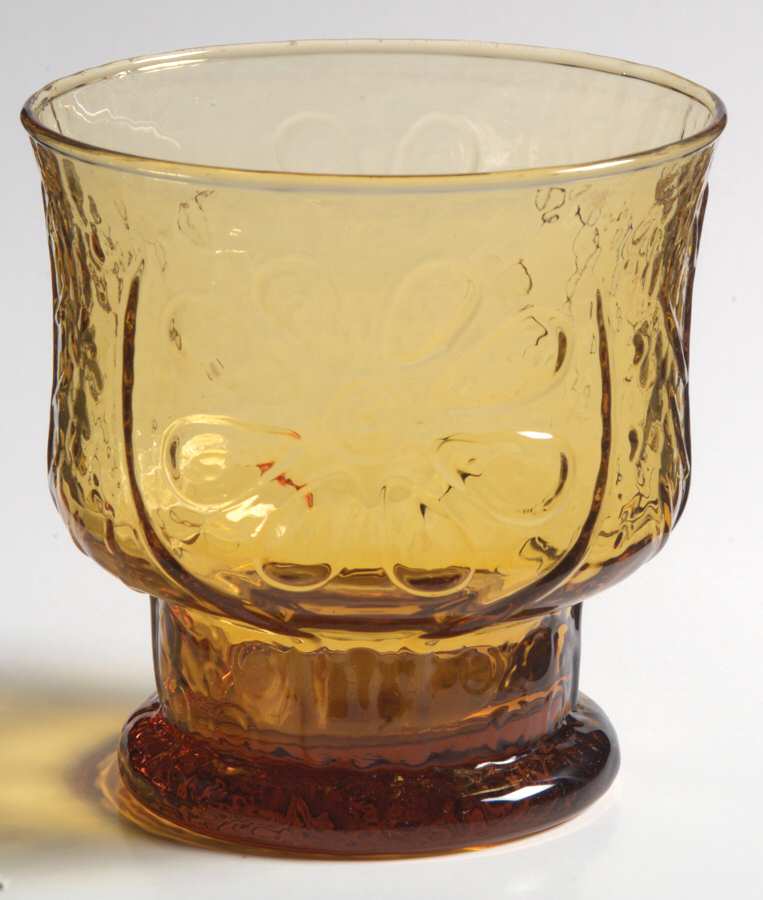 Country Garden Amber Old Fashioned by Libbey Glass Company-1