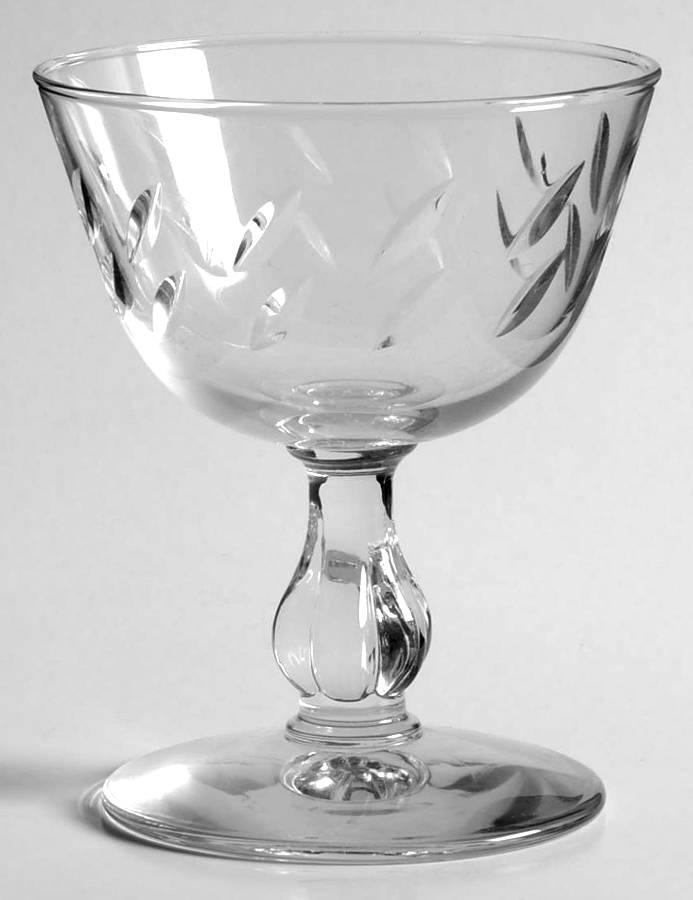 Colonial Heritage Clear Champagne/Tall Sherbet by Libbey Glass Company-1