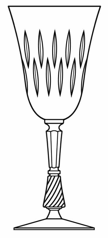 Colonade Water Goblet by Rock Sharpe-1
