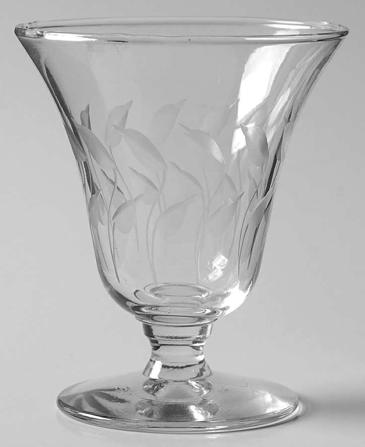 Crystal Leaf Oyster or Fruit Cocktail by Libbey Glass Company-1