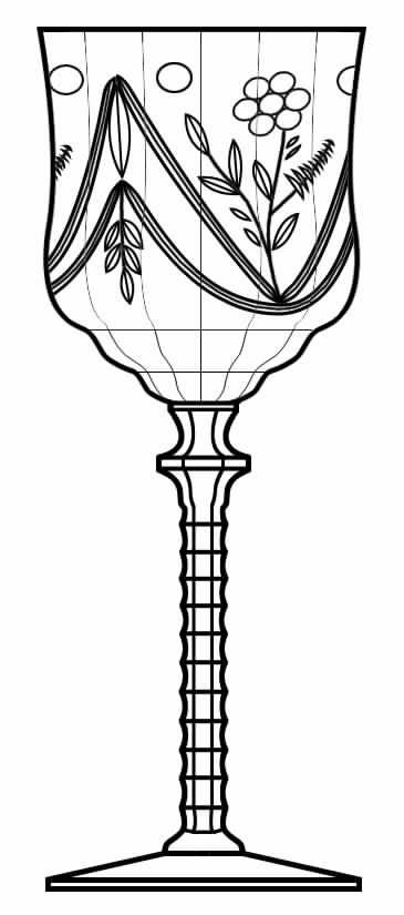 Dawn (Stem 1005) Water Goblet by Rock Sharpe-1