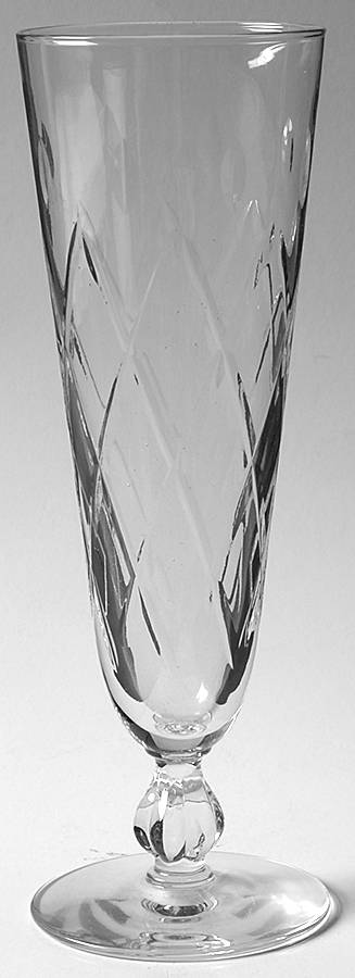 Diamond Cut Pilsner Glass by Libbey Glass Company-1