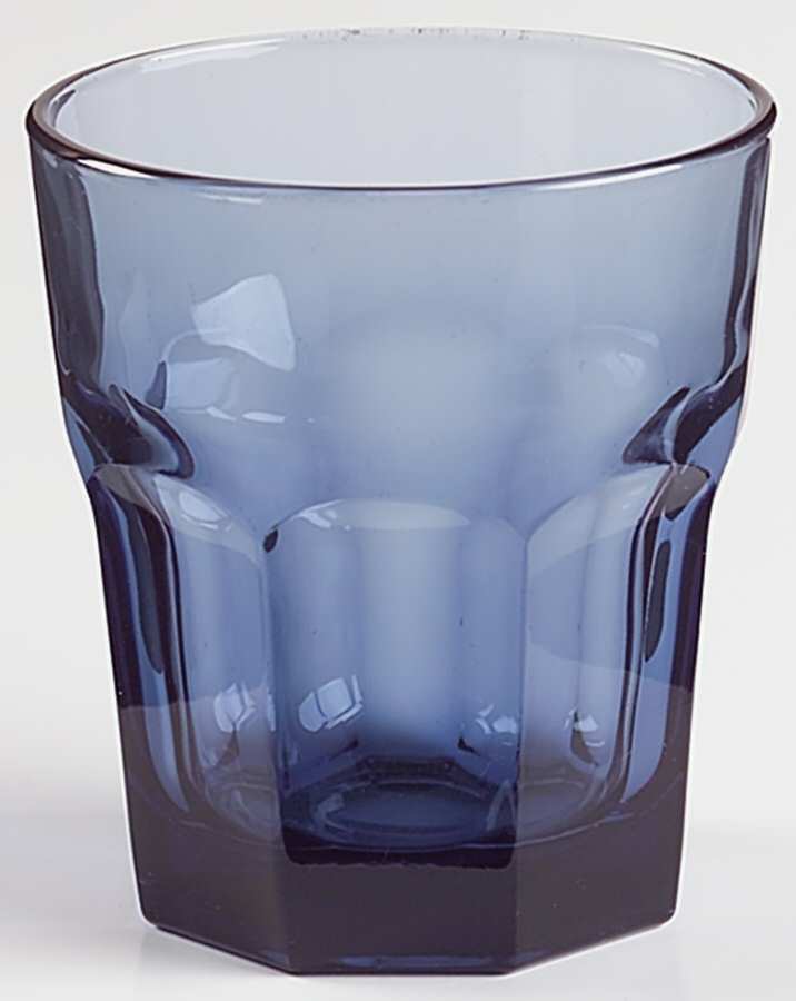 Gibraltar Dusky Blue On the Rocks Glass by Libbey Glass Company-1