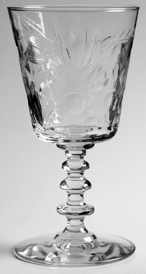 Gloria (Three Ring Stem) Water Goblet by Rock Sharpe-1