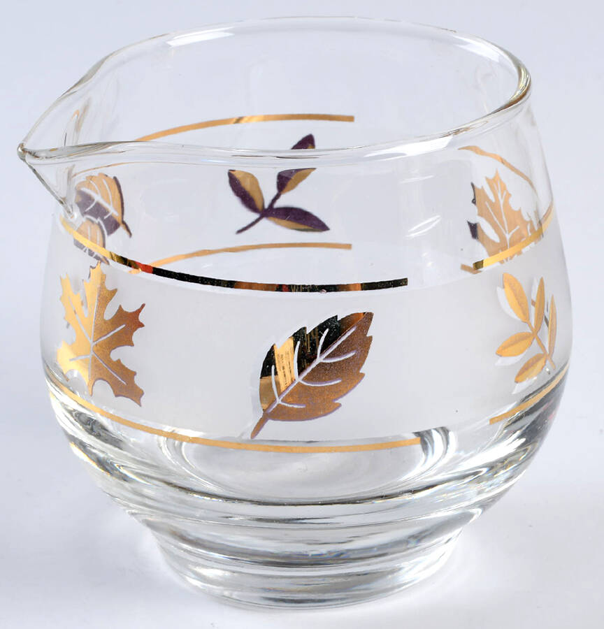Golden Foliage Creamer by Libbey Glass Company-1