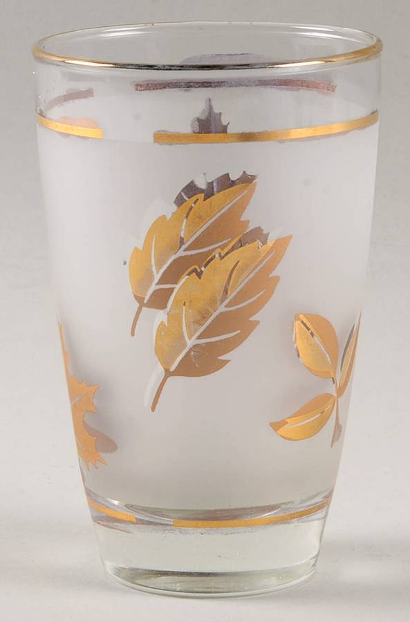 Golden Foliage 10 Oz Flat Tumbler by Libbey Glass Company-1