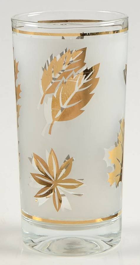 Golden Foliage 12 Oz Flat Tumbler by Libbey Glass Company-1