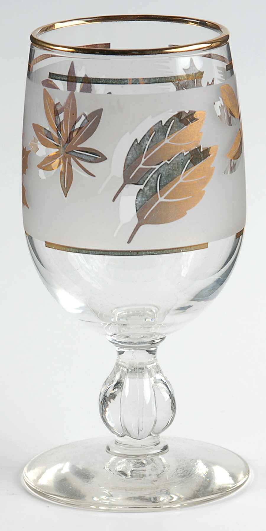 Golden Foliage Juice Glass by Libbey Glass Company-1