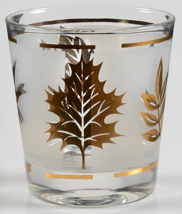 Golden Foliage 6 Oz Old Fashioned by Libbey Glass Company-1