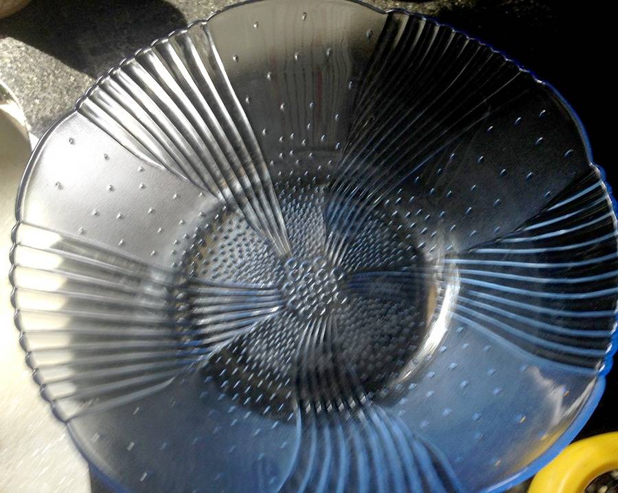 Harmony Blue 10" Salad Bowl by Libbey Glass Company-1