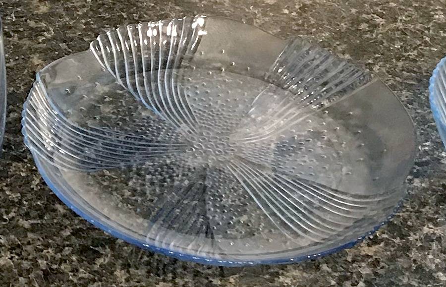 Harmony Blue Luncheon Plate by Libbey Glass Company-1