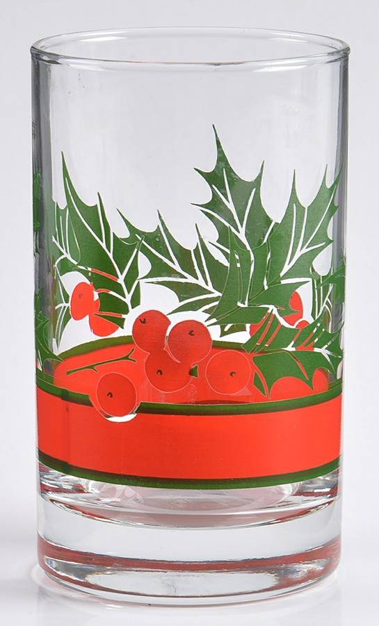 Holly & Berries Juice Glass by Libbey Glass Company-1