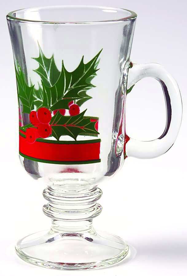 Holly & Berries Irish Mug by Libbey Glass Company-1