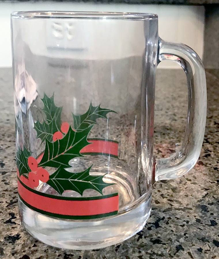Holly & Berries Mug by Libbey Glass Company-1
