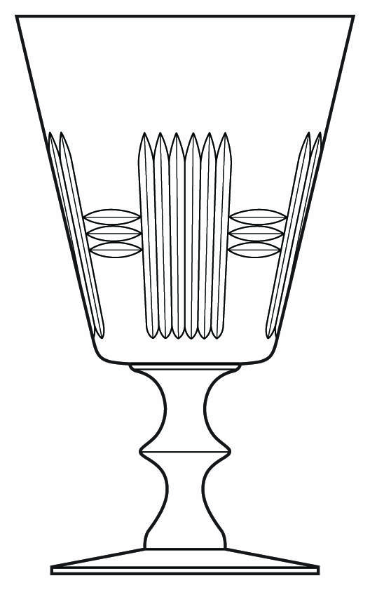 Jamestown Water Goblet by Libbey Glass Company-1