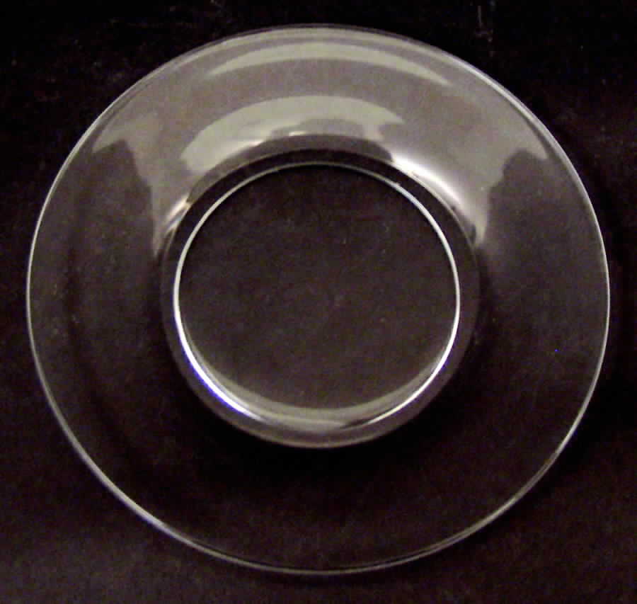 Knickerbocker Clear (Stem 3400, Square Base) 7" Salad Plate by Libbey Glass Company-1