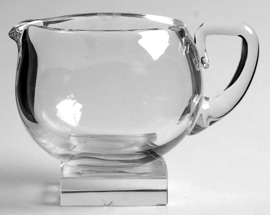 Knickerbocker Clear (Stem 3400, Square Base) Creamer by Libbey Glass Company-1