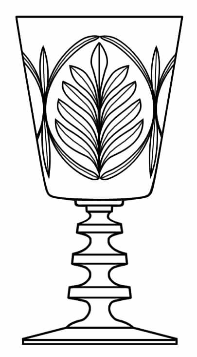 Leaf In Arch Water Goblet by Rock Sharpe-1